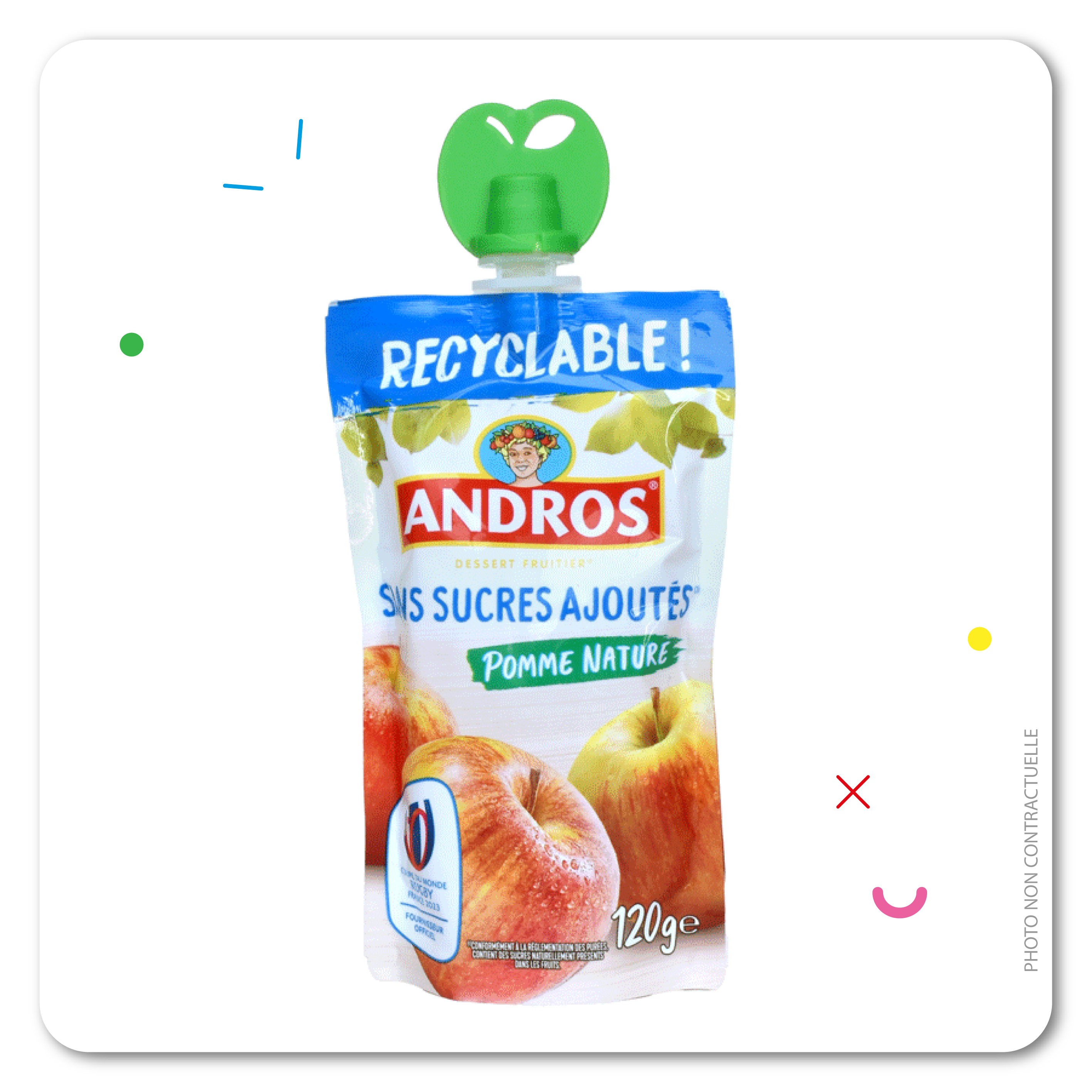 Gourde Pomme Nature Sans Sucre 120 g