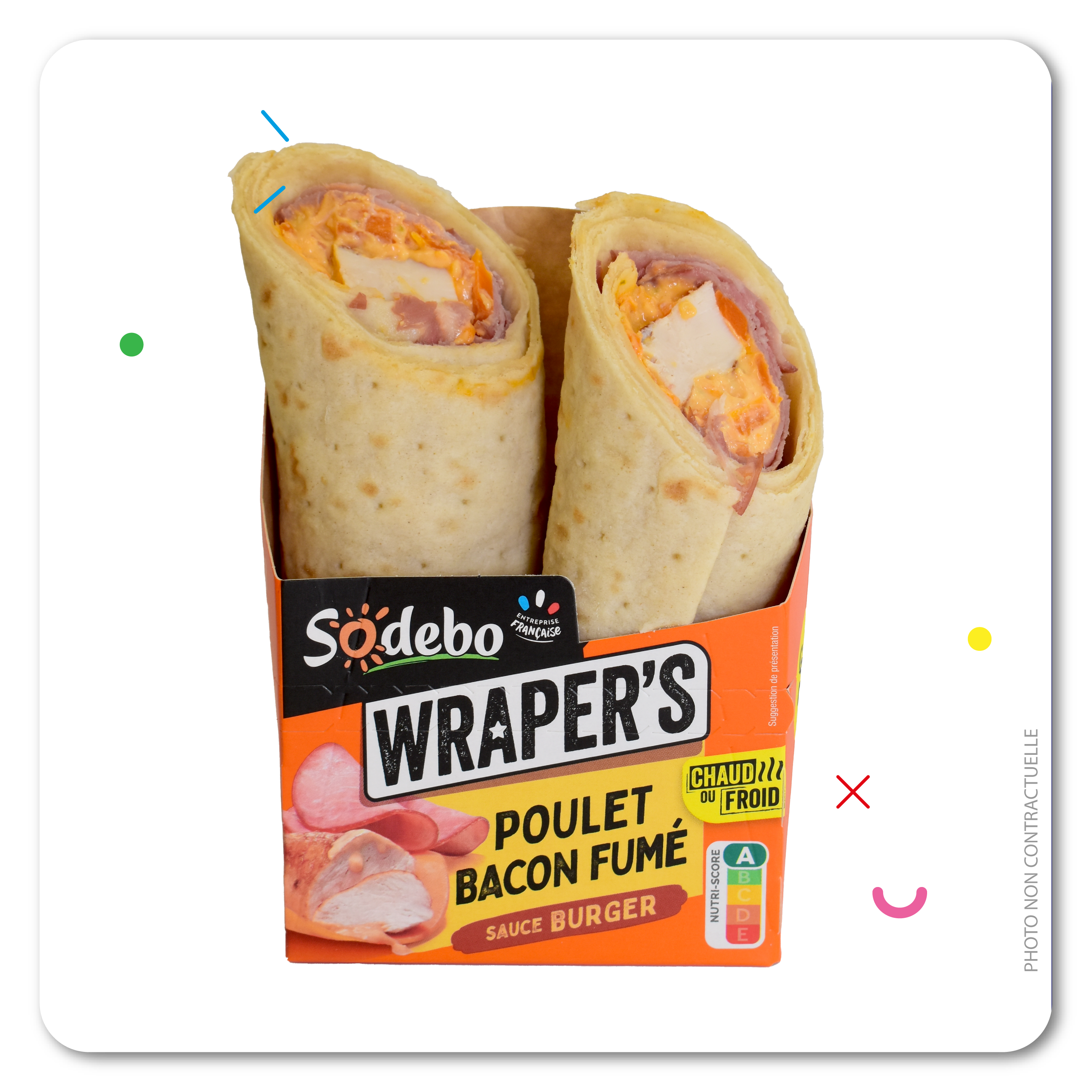 Wrap poulet bacon