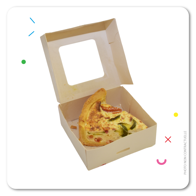 Menu TRIO - Quiche chèvre courgette
