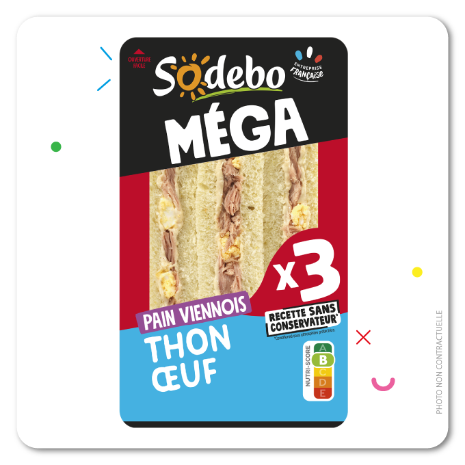 Menu TRIO - Sandwich thon